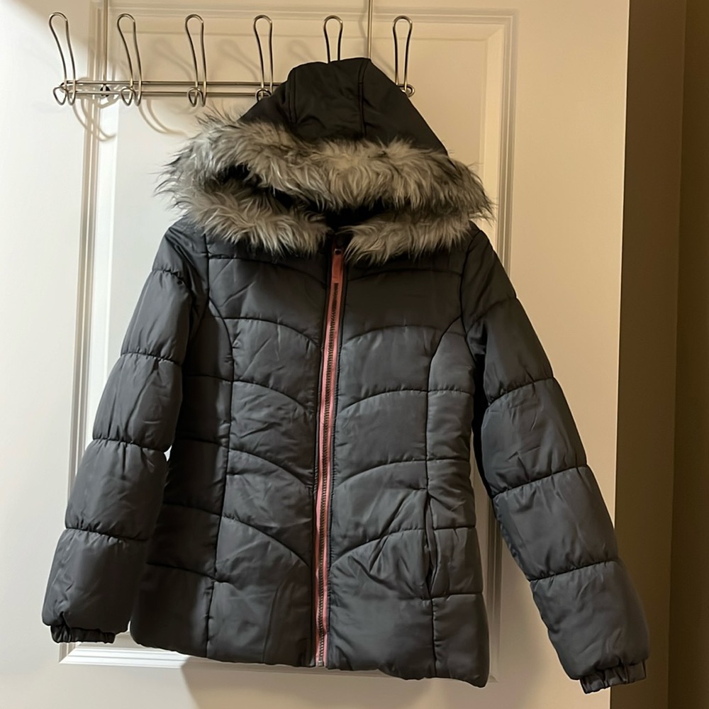 Jessica Simpson Girls gray coat size M 10/12